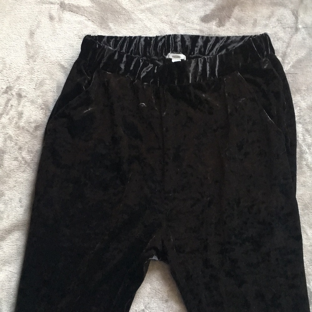 Velvet joggers